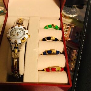 💜SOLDInterchangeable GG Watch Two Tone